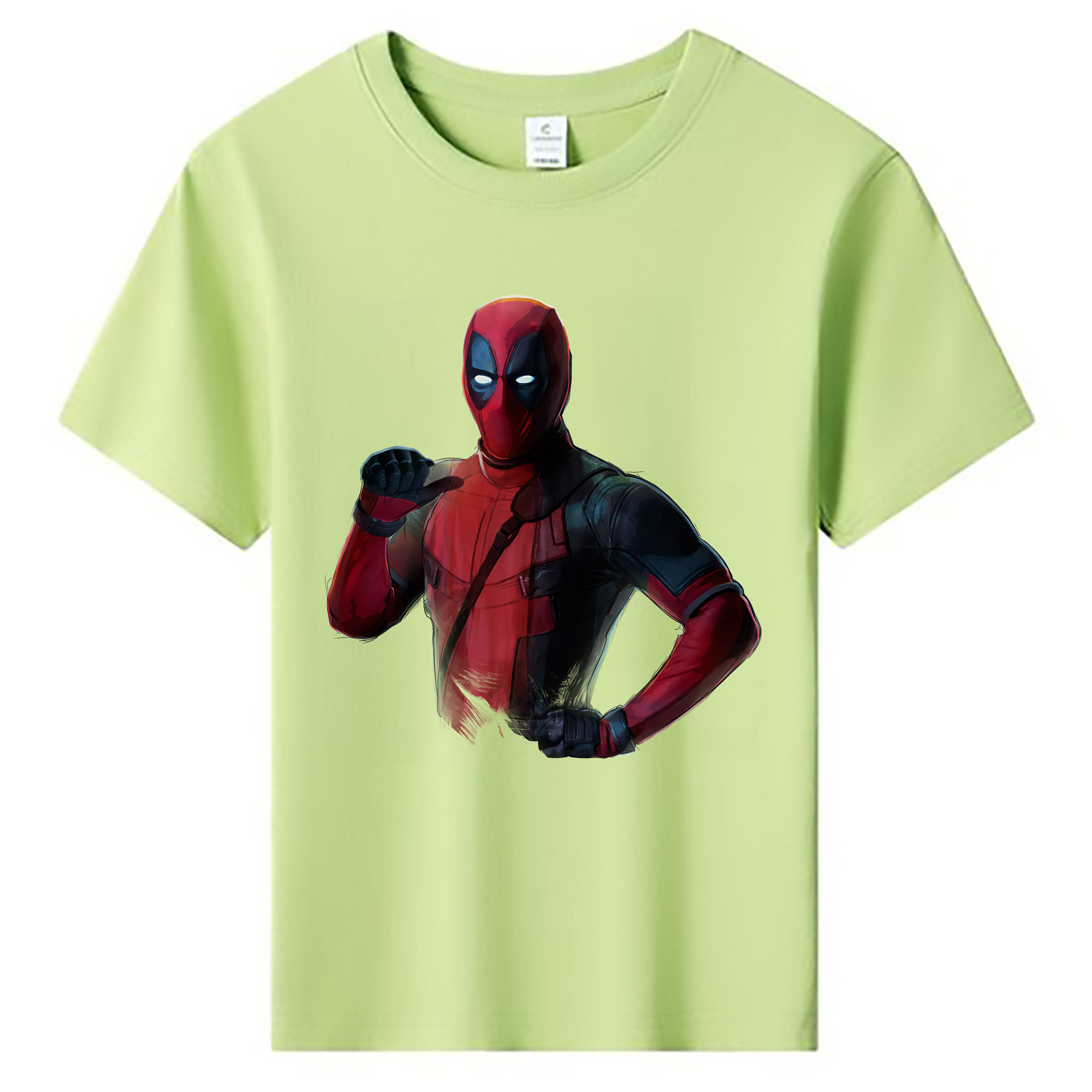 （画像用） Deadpool デッドプール 綿100％キッズTシャツ（フロントプリント）